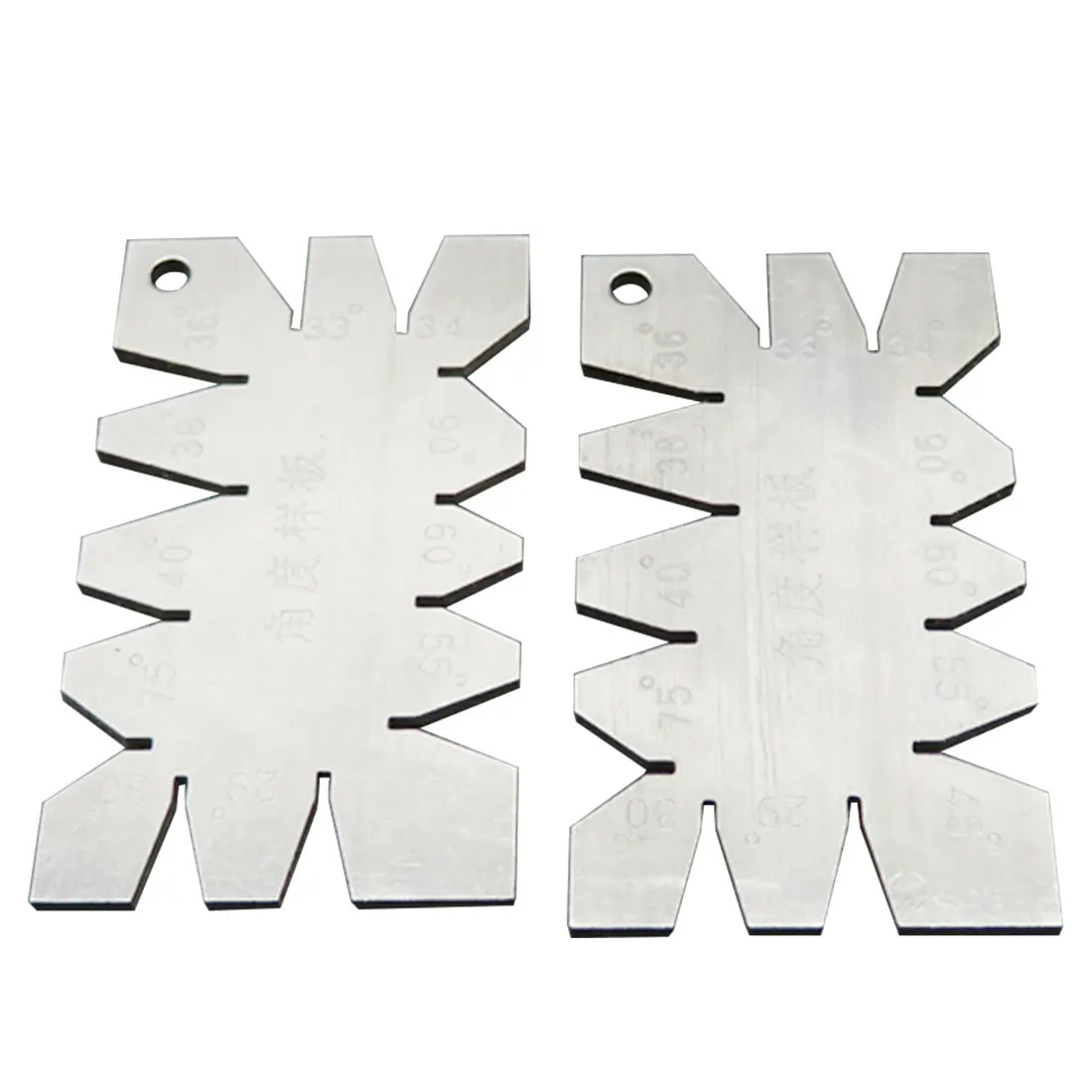 1Pc Sliver Stainless Steel Screw Thread Cutting Angle Gage Gauge