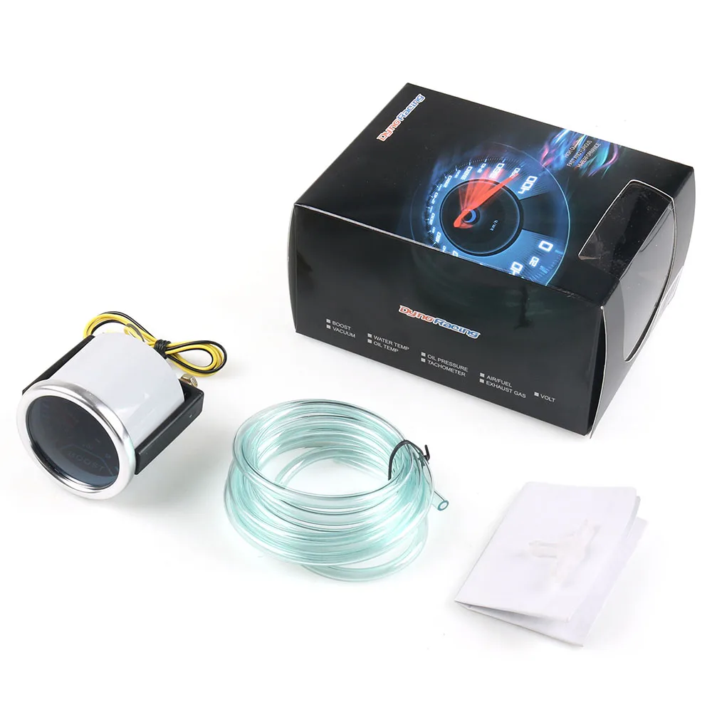 Dynoracing Boost gauge 2 &quot(52 мм) дымовая линза турбо Калибр ( 1 ~ бар)/Автомобильный