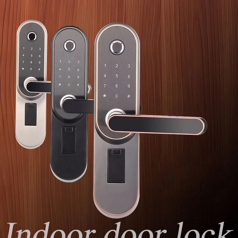  Aluminum Alloy Smart Door Lock Home Keyless Lock Intelligent Semiconductor Fingerprint Electronic L - 33027416289