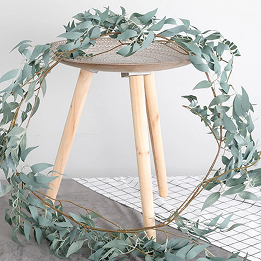 

1.7m Artificial Willow Vine Green Leaves simulation Plant Ivy Rattan Garland Wedding Decoration Home Garden Hotel Fake Flowers