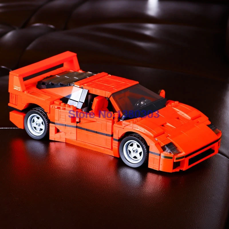 

brand 21004 brand Creator Expert Technic Red Super Sports Car F40 Building Blocks DIY Model Bricks Compatible With wange 10252