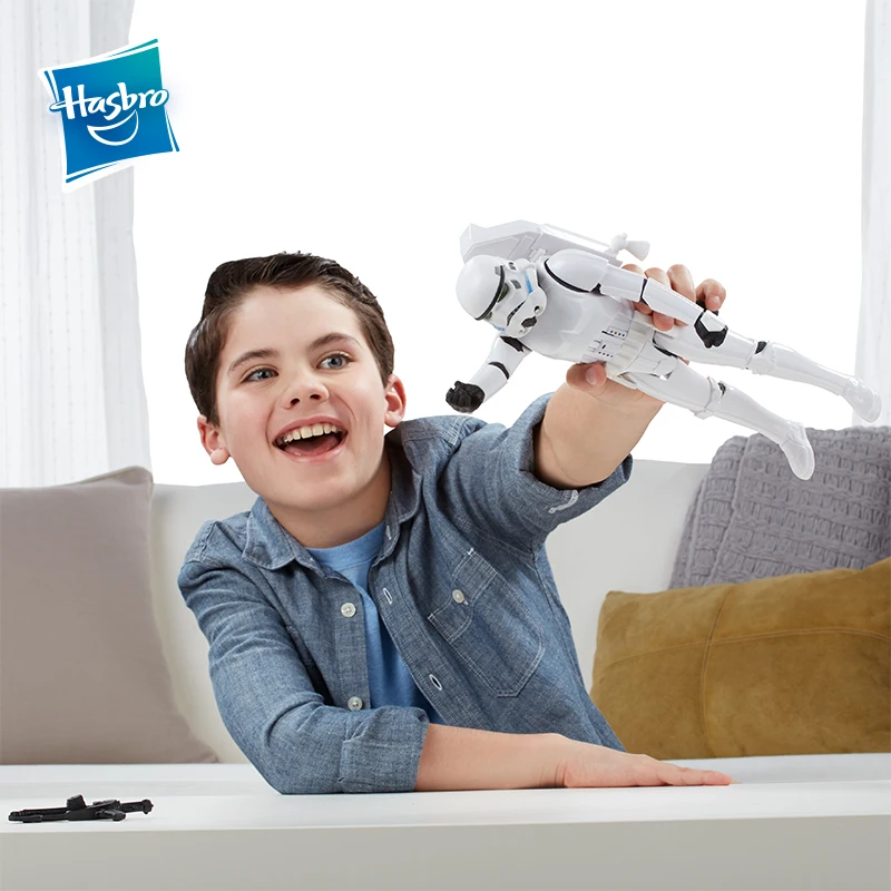 Hasbro Star Wars Interactech Imperial Stormtrooper Figure With Sound Phrases&Lighting Voice Action Figure Collection Model Boys 