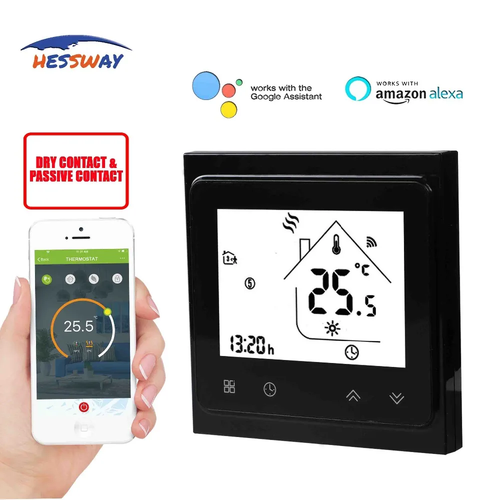HESSWAY TUYA Smart WI FI чип диод 5 + 2 периода программируемый Температура термостат