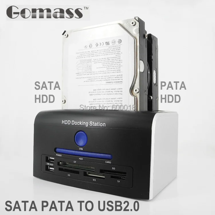 USB 2,0 до 3,5/2,5 дюймов PATA/SATA II III HDD док-станция для док-станции usb 2,0 док-станция для внешнего жесткого диска до 6 ТБ