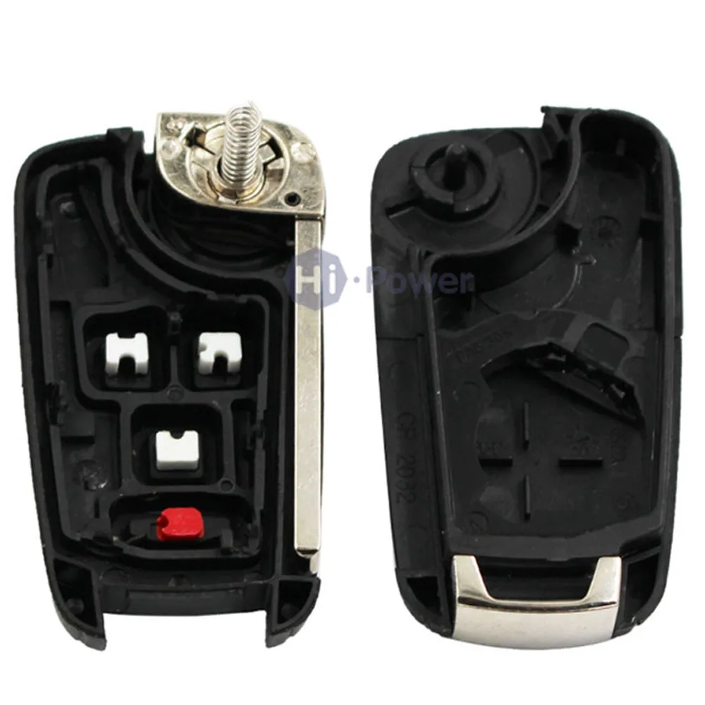 Flip Folding Remote car Key Shell For Buick opel Chevrolet Cruze Epica Lova Camaro Impala 2 3 4 5 Button HU100 Blade 07