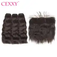 CEXXY ตรงดิบอินเดียเวอร์มอนต์ Virgin Virgin Hair ผมสานลูกไม้ด้านหน้าจัดส่งฟรี