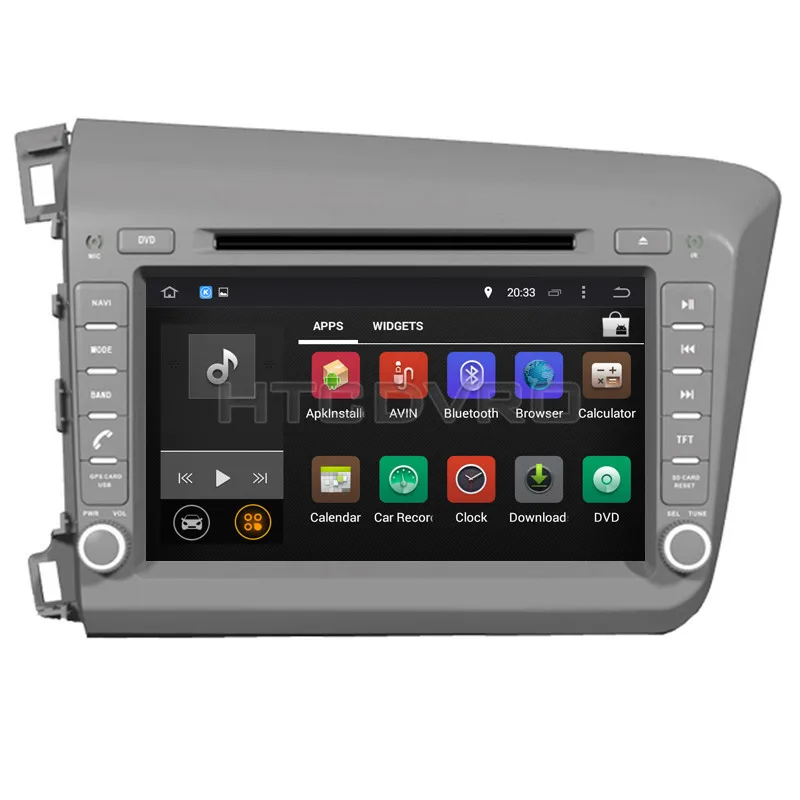 Sale YMODVHT 8inch 4G Octa Core Android 9.0 7.1 Car DVD Player for Honda Civic Right/Left driving 2012- RDS Radio Audio Video Stereo 1