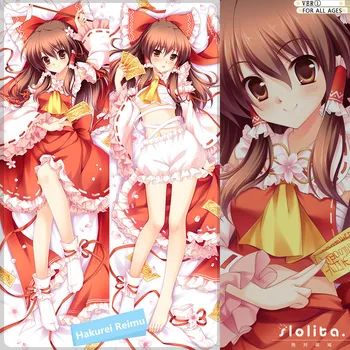 

Japanese Anime Touhou Project Hakurei Reimu Hugging Body Pillow Case Cover Adult Otaku Pillowcase 35*55/160*50cm