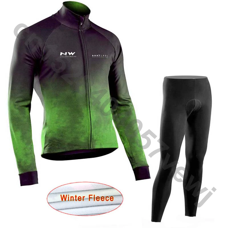 NW зимняя флисовая футболка с длинным рукавом для велоспорта Pro Team Мужская одежда для гонок и велоспорта зимняя одежда для велоспорта Ropa Ciclismo Hombre C27