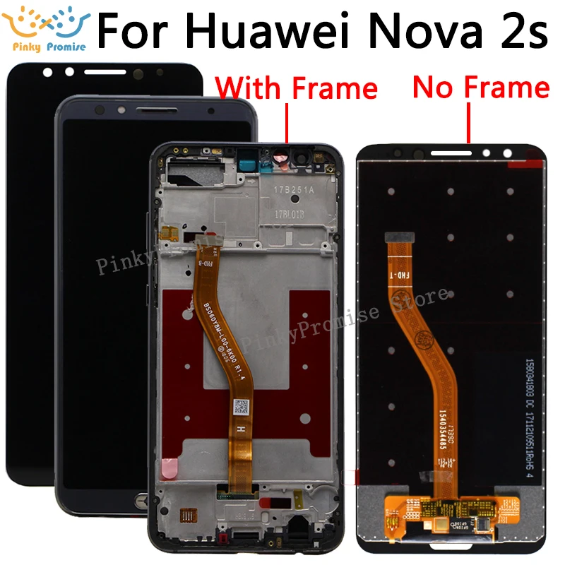 Для huawei nova 2s lcd+ frame display кодирующий преобразователь сенсорного экрана в сборе nova 2s HWI-AL00 HWI-TL00 Замена для huawei nova 2s