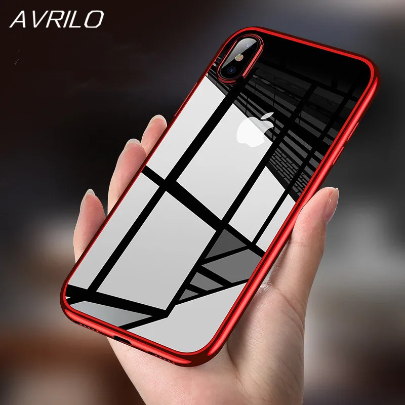 

soft TPU case for iPhone X cases ultra thin transparent plating shining case for iPhone X 10 silicone cover protective shell