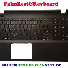 Упор для рук и клавиатура ноутбука Аккумулятор для ноутбука ES1-512 ES1-531 ES1-571 46M. 037CS. 0009 MP-10K33U4 Бразилия br Английский Великобритания Бельгия Русский RU