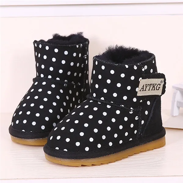 

2019 Australia Baby Girls Boots Winter Sheep Skin Leather And Fur Baby Botas Waterproof Infant Leather Boots Boys Bootie Shoes