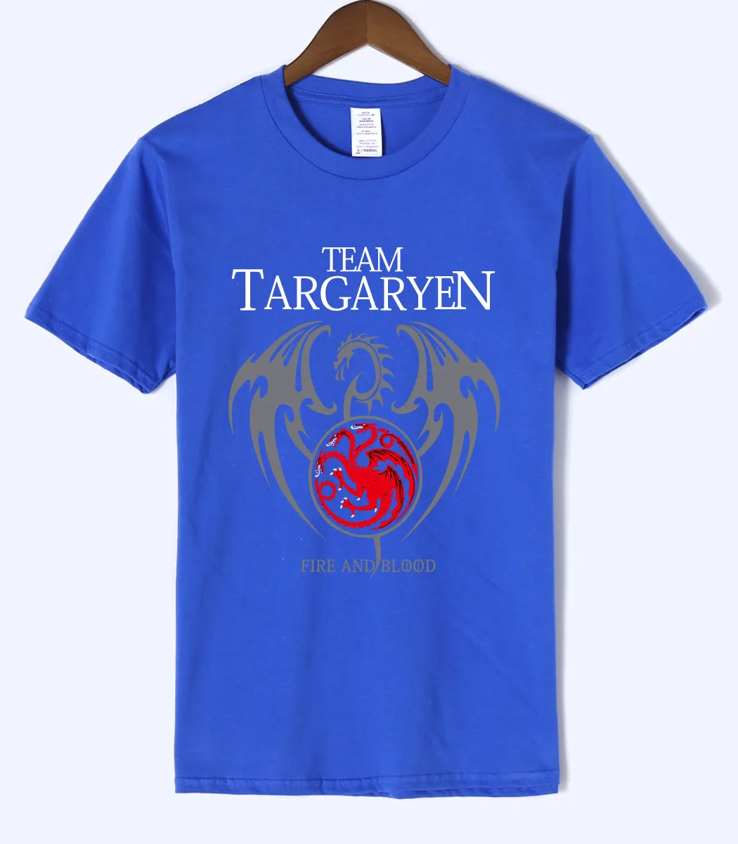 2019 Summer Men Short Sleeve t-shirt 100% Cotton Male tshirt Game of Thrones Targaryen fire& blood men t-shirt extended clothing 2019 Summer Men Short Sleeve t-shirt 100% Cotton Male tshirt Game of Thrones Targaryen fire& blood men t-shirt extended clothing