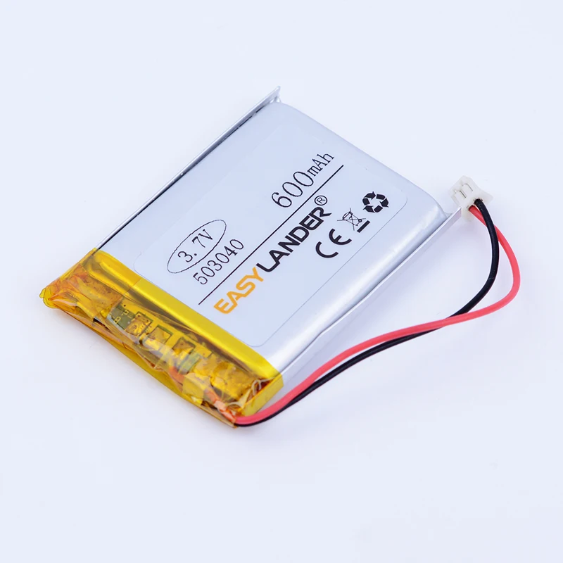 3.7V 600mAh battery 503040 Lithium Polymer li ion Rechargeable Battery For Mp3 MP4 MP5 GPS PSP