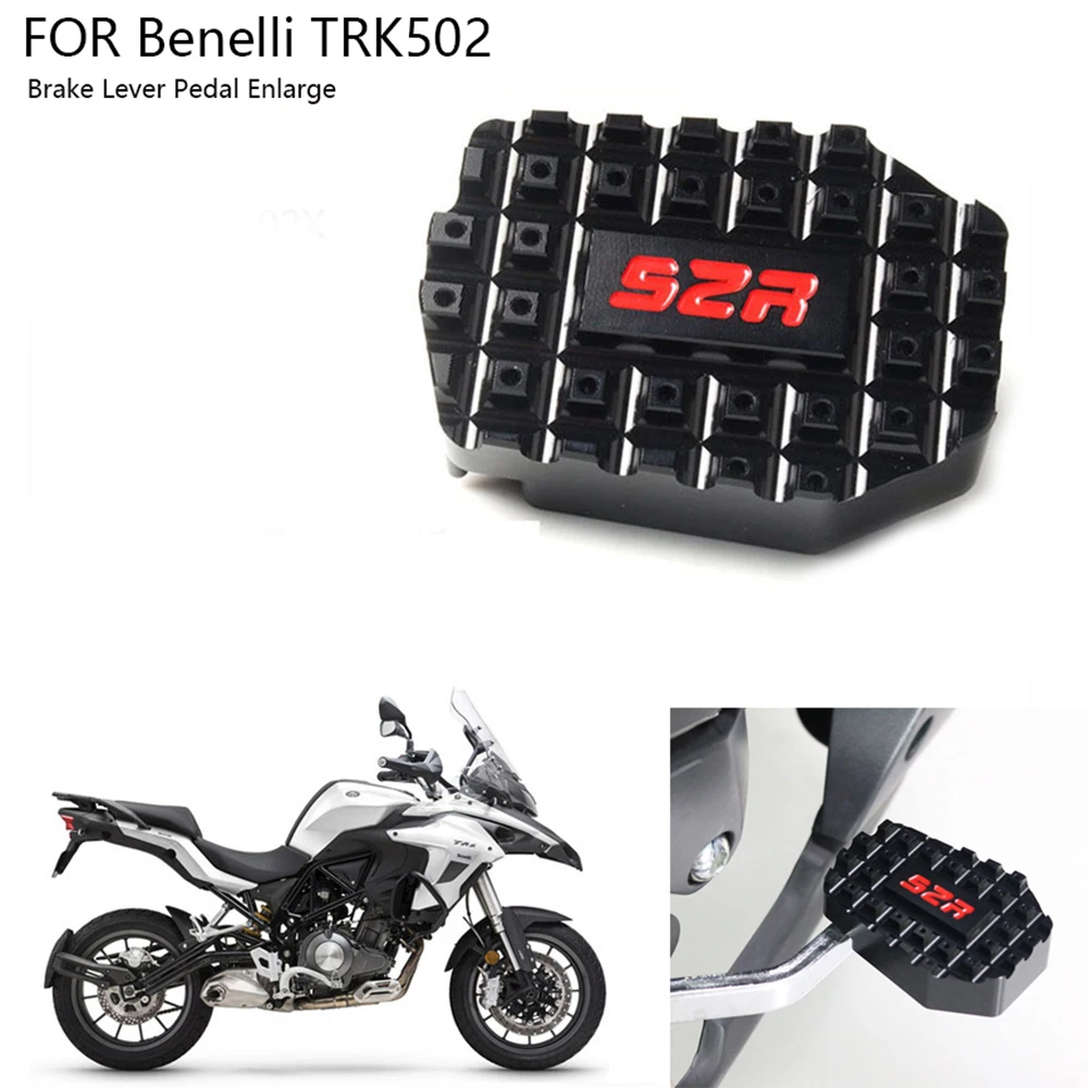 Alavanca do Freio Extensor para Benelli Traseiro Pedal Ampliar Extensão Freio Peg Almofada Trk502 Bj500gs-a Tpk502x bj 500 pé 2 extensão freio traseiro peg almofada extensor para