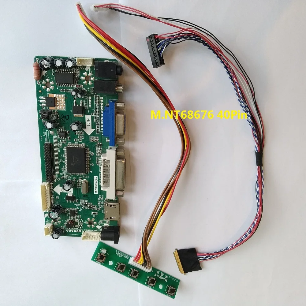 

Kit for LP116WH1-TLN1 DVI HDMI Monitor Panel 11.6" Controller board LED DIY 1366X768 LCD VGA 40pin M.NT68676 LG display