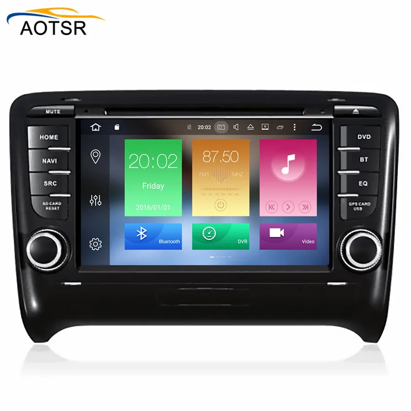 Flash Deal Android 8.1 4G RAM 2 DIN Car DVD PLAYER For AUDI TT 2006 - 2011 GPS radio stereo wifi navigation touch screen multimedia 6