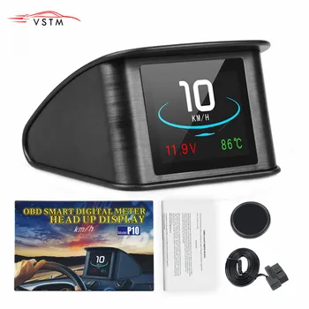 

Diagnostic Tool HUDP10 Automobile On-board Computer Car Digital GPS OBD Driving Head Up Display Speedometer Coolant Temperature