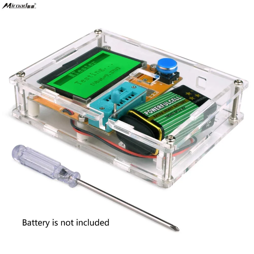 Miroad Многофункциональный измеритель DIY kit Mega 328 Графический Транзистор тестер NPN PNP
