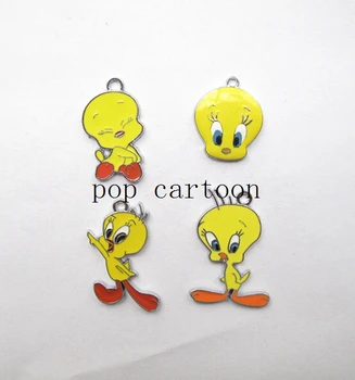 

New 20 Pcs Mixed Tweety Birds Charm Pendants DIY Jewelry Making Free Shipping MB0258