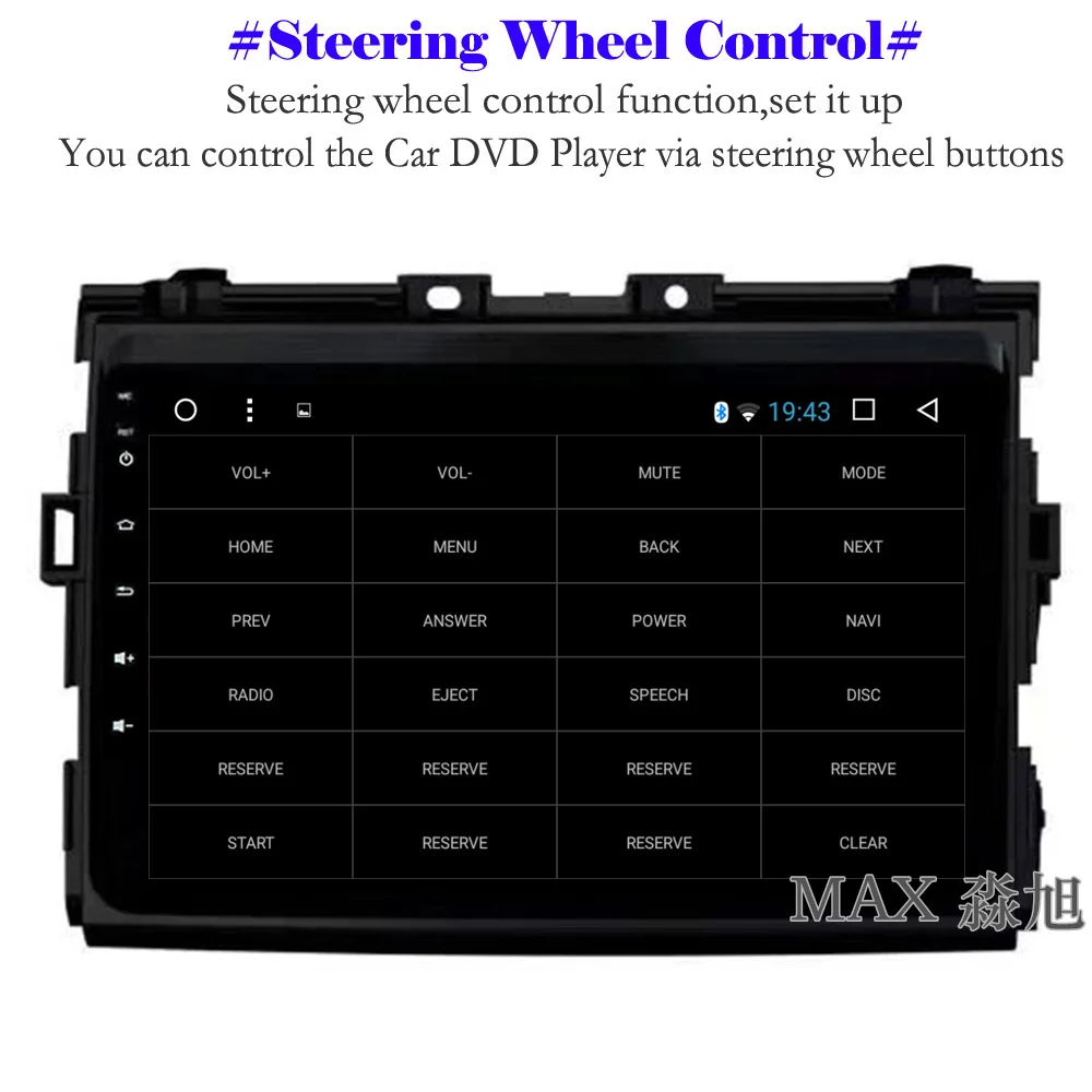 Sale MAX IPS 2.5D 2G 32G Android 8.1.0 Car DVD Player for Toyota Previa/Estima/Tarago/Canarado 2006-2012 Car Radio RDS GPS Free Map 4