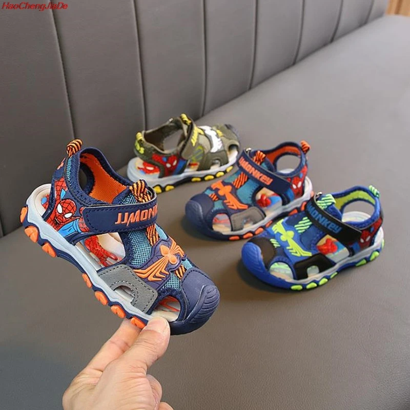 

Kids Sandals for Boys Sandals Spiderman Fashion Summer Cute Children Sandals Boy Closed Toe Slippers Sandalias Shoes for School