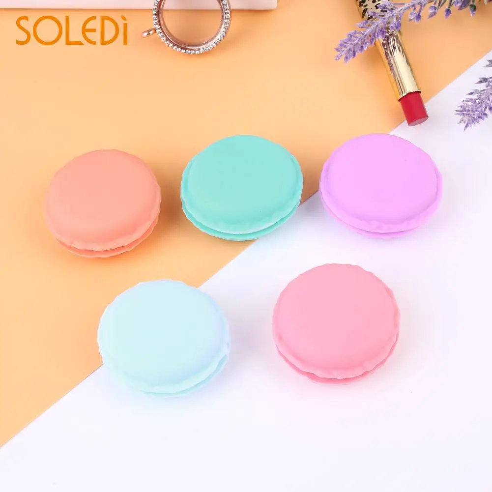 

Portable Storage Box Macaroon Carrying Pouch Pocket Container Case Cute 4.2X2CM