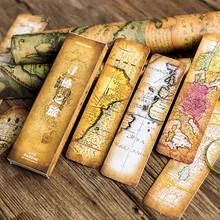 30 шт./лот калька Тур бумага закладки сообщения карты Закладка для книг/поделиться/книги маркеры/канцелярские товары