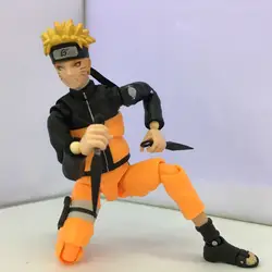 Huong Аниме 14 см Наруто Uzumaki Naruto ПВХ фигурку Коллекционная модель игрушки подарок