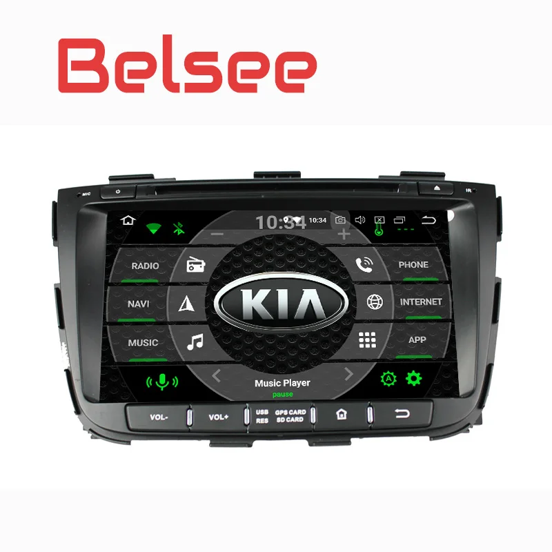 

Belsee 2012 2013 2014 Kia Sorento Aftermarket Stereo Radio Android 8.0 Auto Head Unit 8 Core Ram 4GB Rom 32GB Navigation System