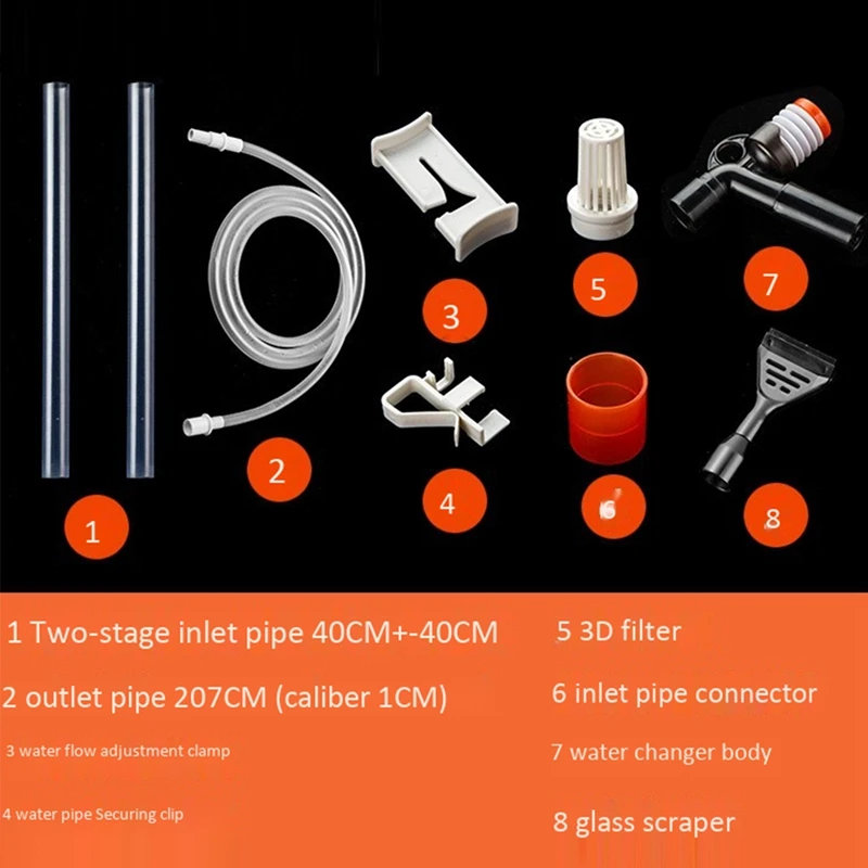 Очиститель аквариума-Аквариум средство для чистки от песка комплект с воздушным нажатие кнопки и регулируемый регулятор потока воды зажим для рыбьего загара