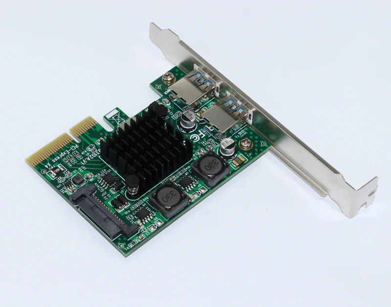 PCIe Adapter Card PCIe Expansion Card PCIe USB Adapter Card USB 3.1 PCI Express Card 2-Ports Superspeed USB 3.1 10Gbps Raiser Adapter PCIE PCI-E 3.0 X4 ASMedia ASM3142 Chipset for Desktop