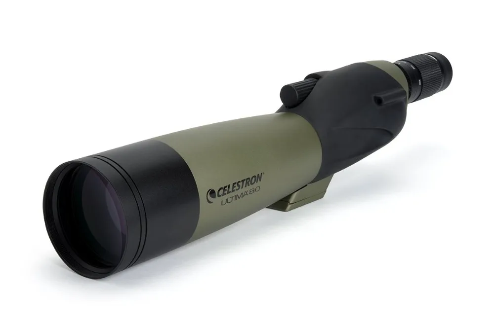 Celestron ULTIMA80 45 Degree Refractor Spotting Scope 20x-60x Zoom Telescope Multi-Coated for Bird Watching Hunting Travel