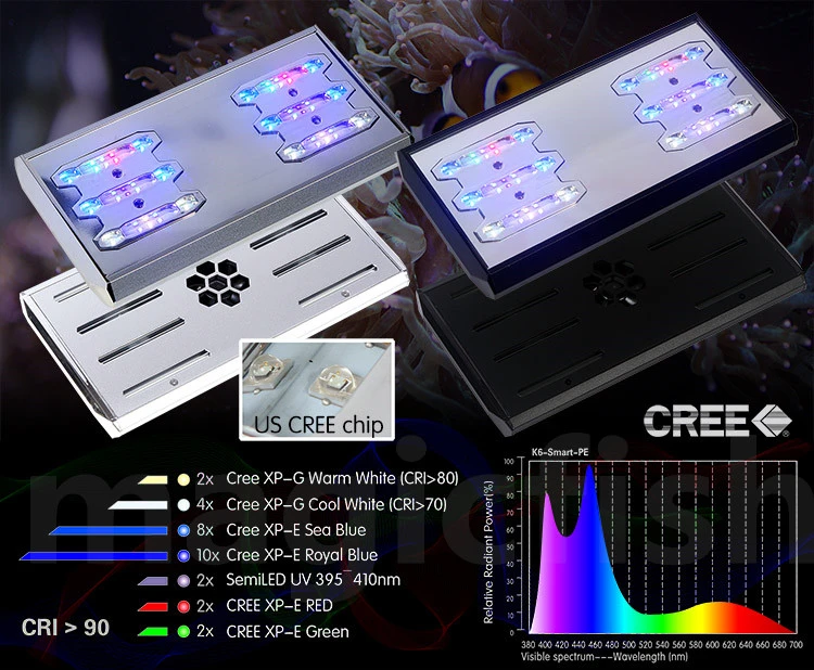 キー K6 Smart 海洋水族館 Led 照明海水サンゴが成長 Led ライト模擬日の出と日没水槽ランプ 90 ワット 照明 Aliexpress