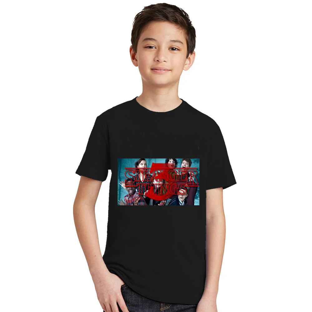 

High Quality Children Cotton Tshirt Boys And Girls Stranger Things Printed T-Shirt Kids Casual Tees Summer Tops