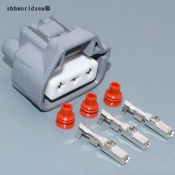 

shhworldsea 3pin 2.2mm for Toyota water wiper motor plug auto waterproof cable connector 6189-0193