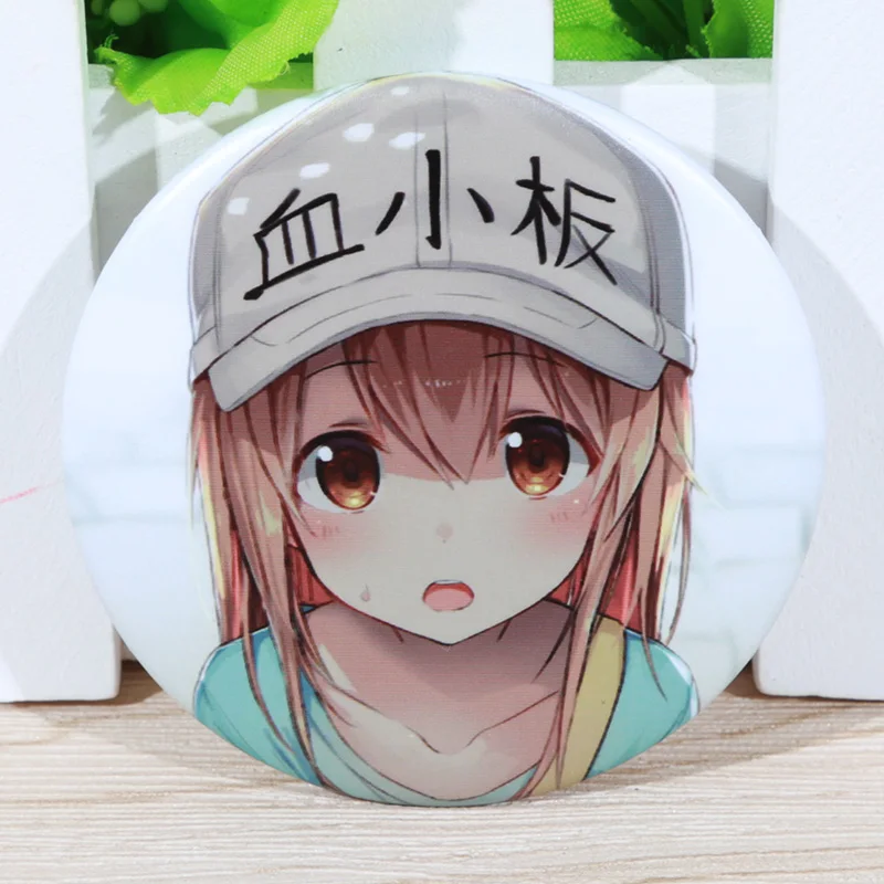 

FFFPIN 5.8cm Large Blood Platelet Brooch Working Cells Breastpin Cartoon Anime Badge Pin Coin Icon Cloth Backpack Ornament 2018