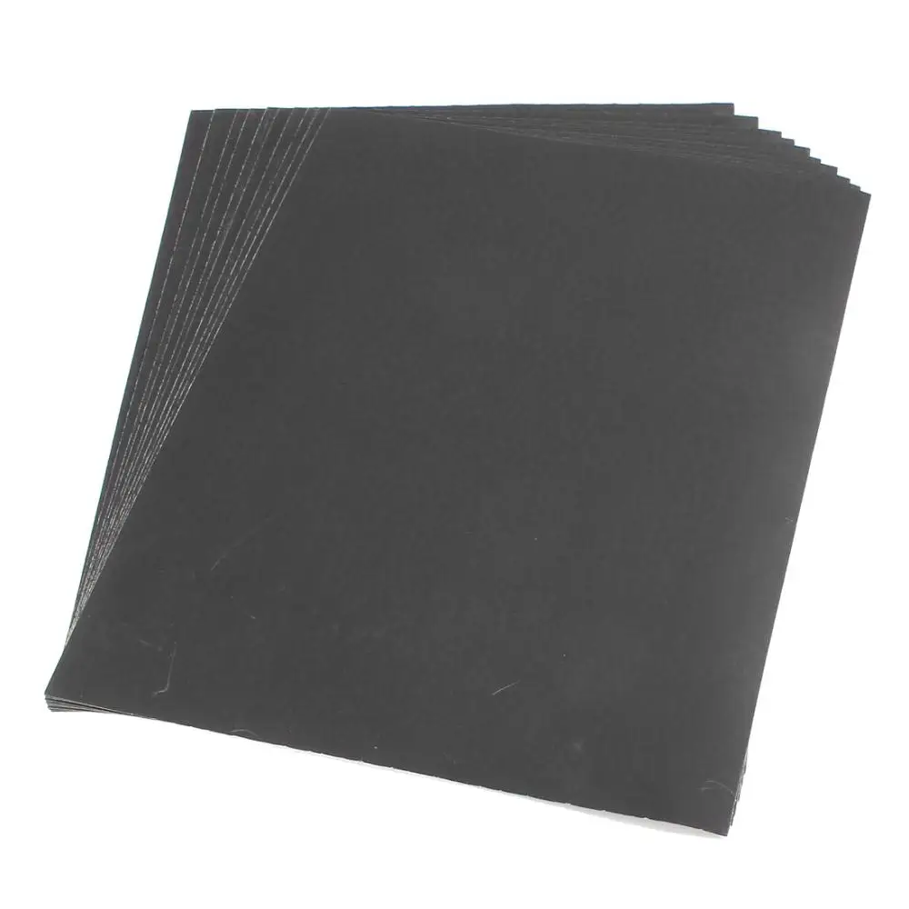 10 x anual Silicon Carbide Waterproof Abrasive Sandpaper Sheet 150Cw 240Cw 320Cw 400Cw 600Cw
