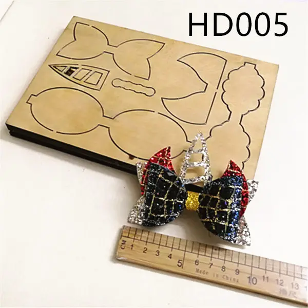 

HD005 bow cutting mold die cut wooden for hair bow