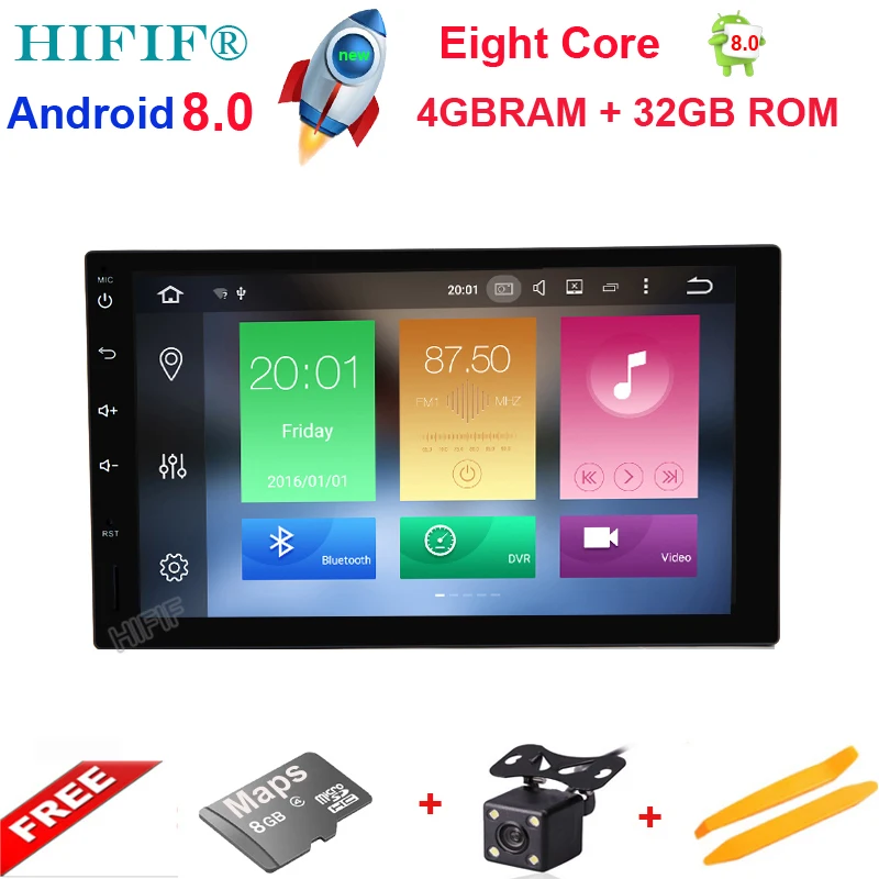 Discount IPS 7 inch 2 Din Android 8.0 CarDvd Player Audio Stereo For Nissan Universal Gps Navigation Steering-Wheel Radio Recorder Wifi 0