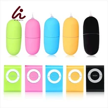 HIMALL 5 Farben Wasserdichte Tragbare Drahtlose MP3 Vibratoren Fernbedienung Frauen Vibro-ei Körper Massager Sex Spielzeug Für Frau