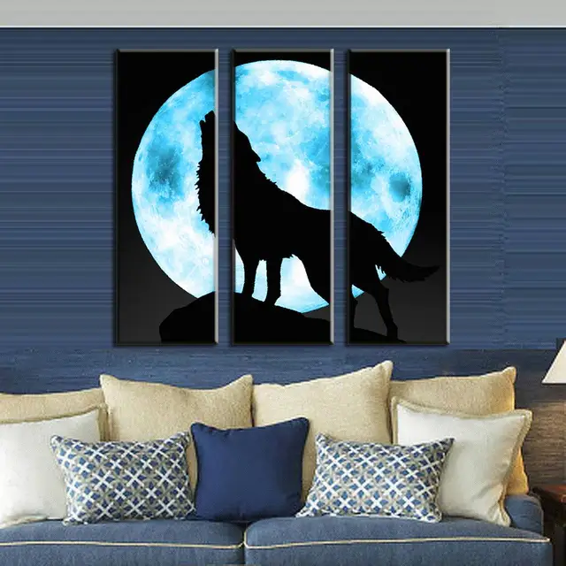 Wolf Wall Art aliexpress : buy 3 pcs/set animal wolf wall art for living Wolf Wall Art aliexpress : buy 3 pcs/set animal wolf wall art for living