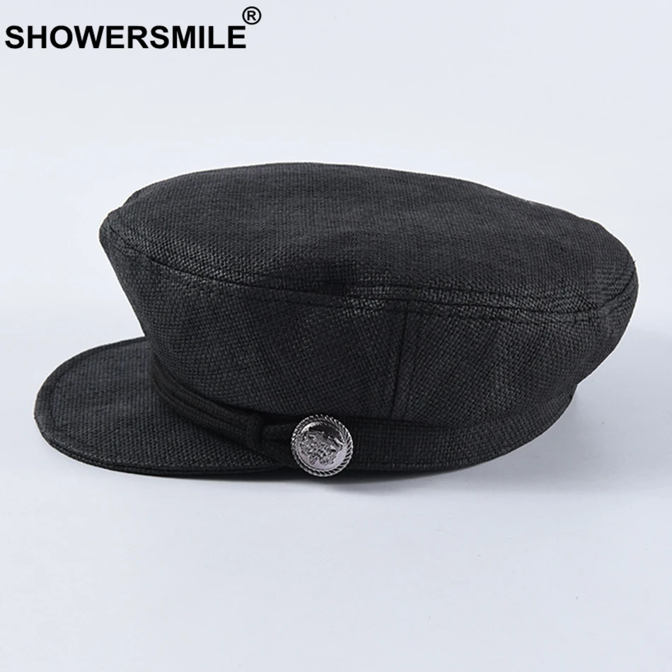 SHOWERSMILE, женская летняя кепка Newsboy, соломенная Кепка Duckbill, шляпа плюща, верблюжья, дышащая женская кепка в британском стиле, Женская плоская кепка