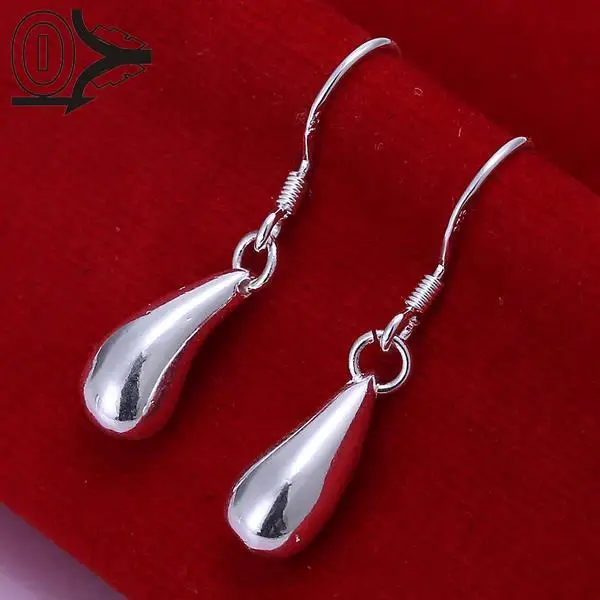 

Wholesale Silver Plated Earring,Wedding Jewelry Accessories,Fashion Smooth Waterdrop Silver Earrings For Women