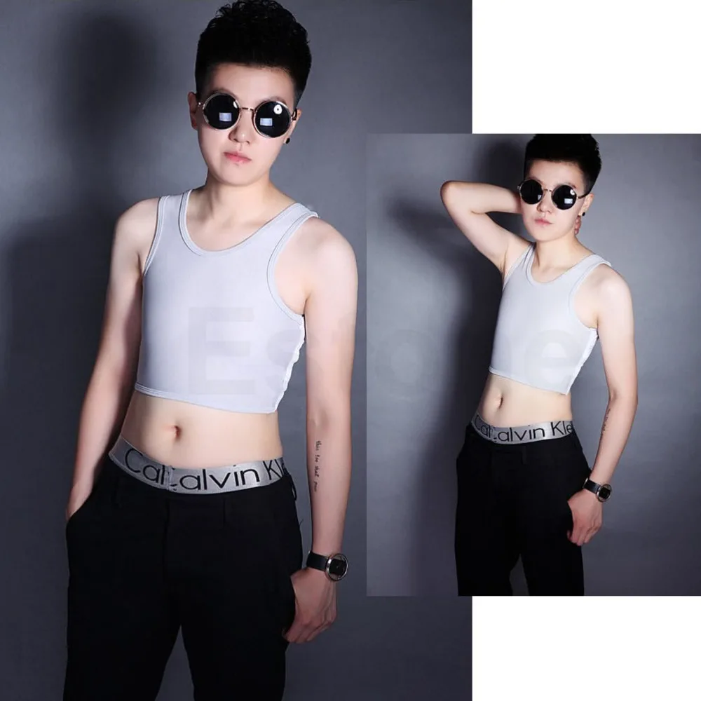 

Lesbian Tomboy Casual Breathable Buckle Short Chest Breast Binder Trans 5 Sizes Drop ship