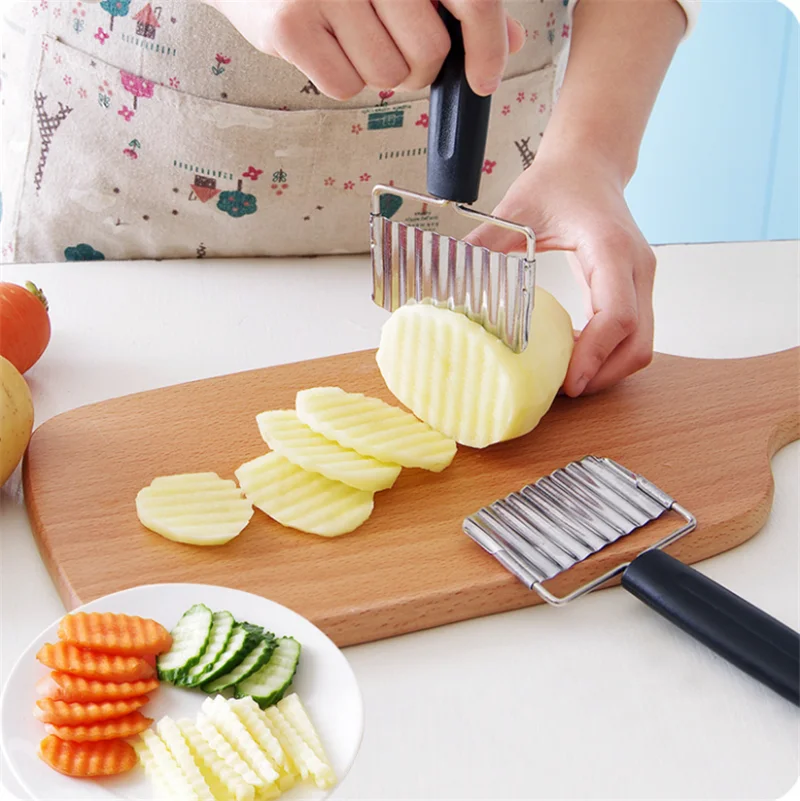 Stainless Steel Potato Cutter Vegetable Fruit Cutter Potato Slicer
