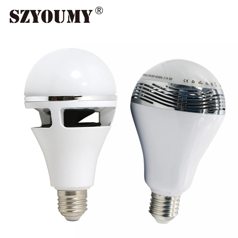 

SZYOUMY Bluetooth E27 LED RGB Light Music Bulb Lamp Color Changing Via Wifi App Control Mp3 Player Wireless Bluetooth Speaker