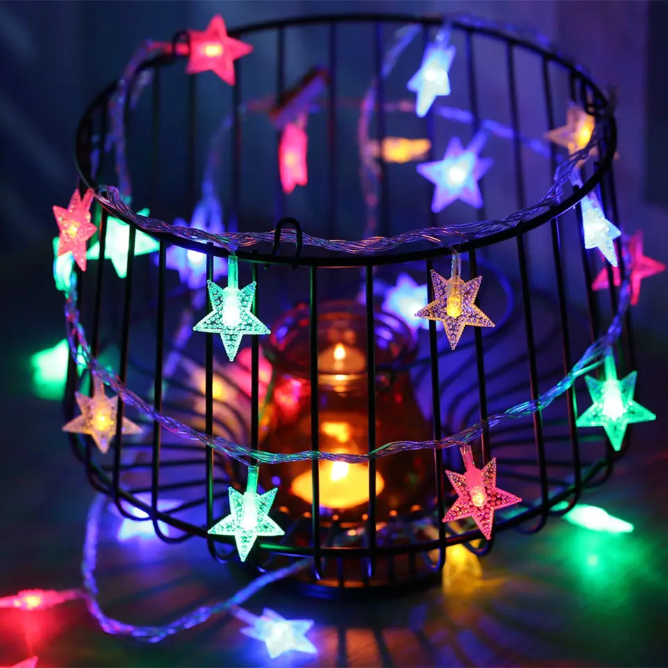 Star Fairy Garland String Lights 10m 100 Leds Novelty For New Year