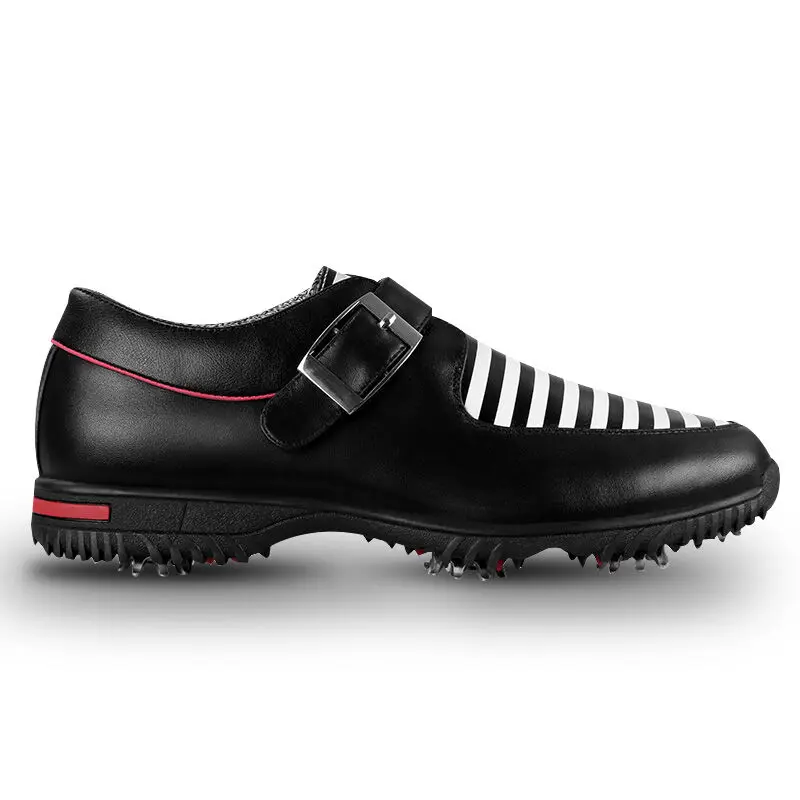 PGM Men's Golf Shoes Genuine Leather Sports Sneaker Shoes British Style